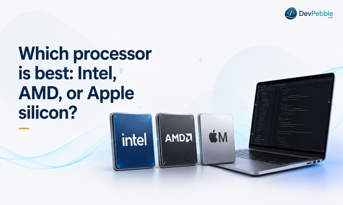 Which processor is best for programming — comparing Intel Core Ultra, AMD Ryzen AI, and Apple M-series silicon, each with trade-offs in multi-core power, value, and battery life.
