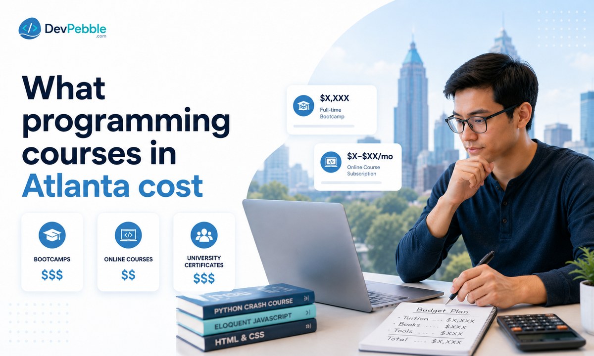 What programming courses in Atlanta cost — from tuition-free workforce programs and shorter certificates to private bootcamps in the mid five figures, plus HOPE Grant and Pell Grant aid at technical colleges.