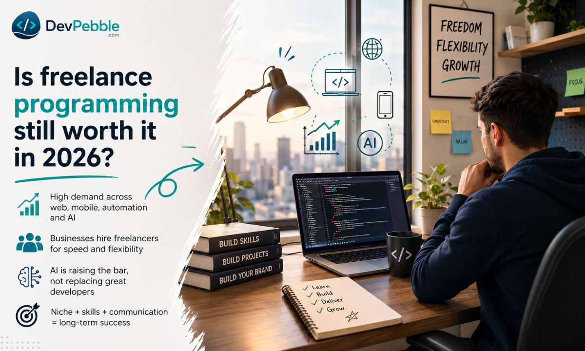 Is freelance programming still worth it in 2026 — demand for specialized and AI-augmented work is growing even as repeatable, template-shaped jobs get handed to AI or the lowest bidder.