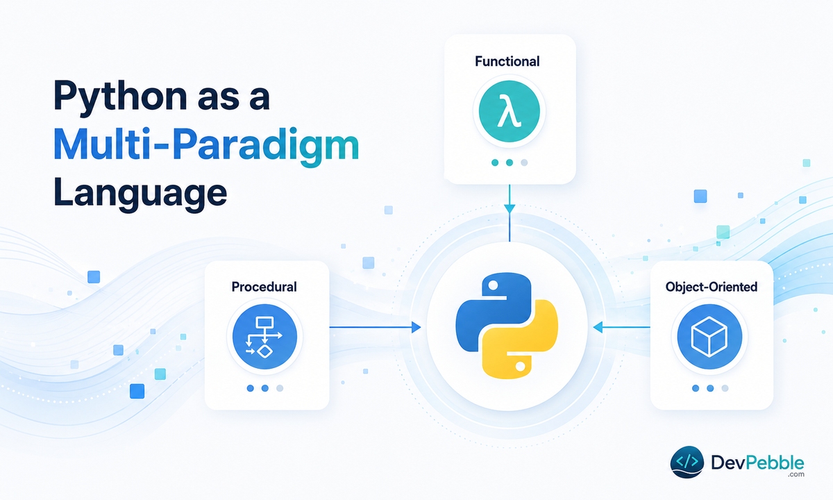 Is Python a functional programming language — a multi-paradigm language that supports functional techniques without enforcing them.