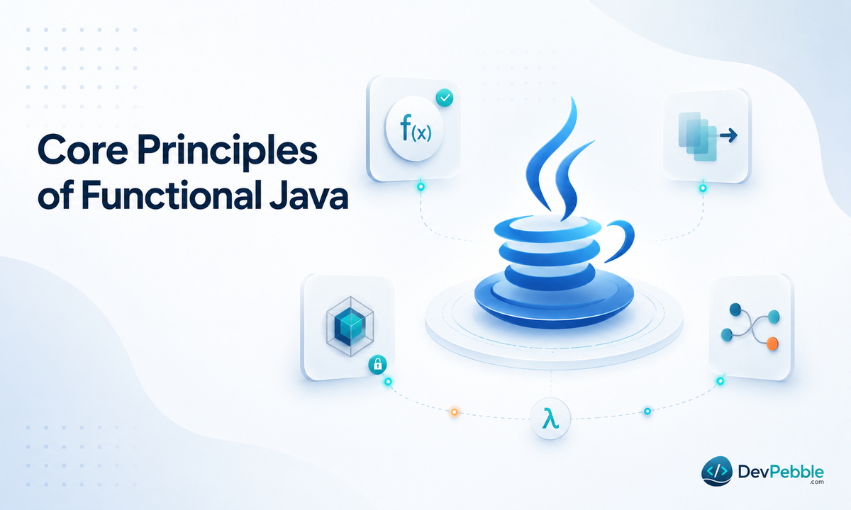 Which functional-programming principles matter most in Java — pure functions, limited mutation, higher-order behavior, and declarative composition.