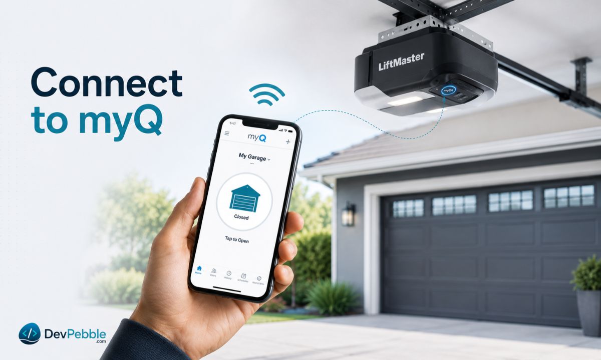 How to connect a LiftMaster opener to the myQ app — confirm Wi-Fi support, add the device in the app, put the opener into setup mode, and join it to a 2.4 GHz home network.