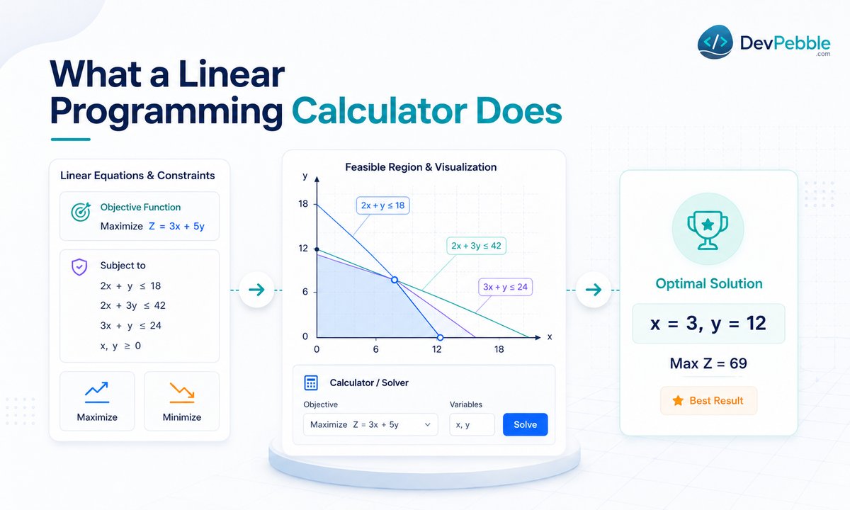 How to check a calculator answer and avoid common mistakes — plugging the solution back into every constraint, recomputing the objective by hand, and watching for less-than versus greater-than mix-ups.
