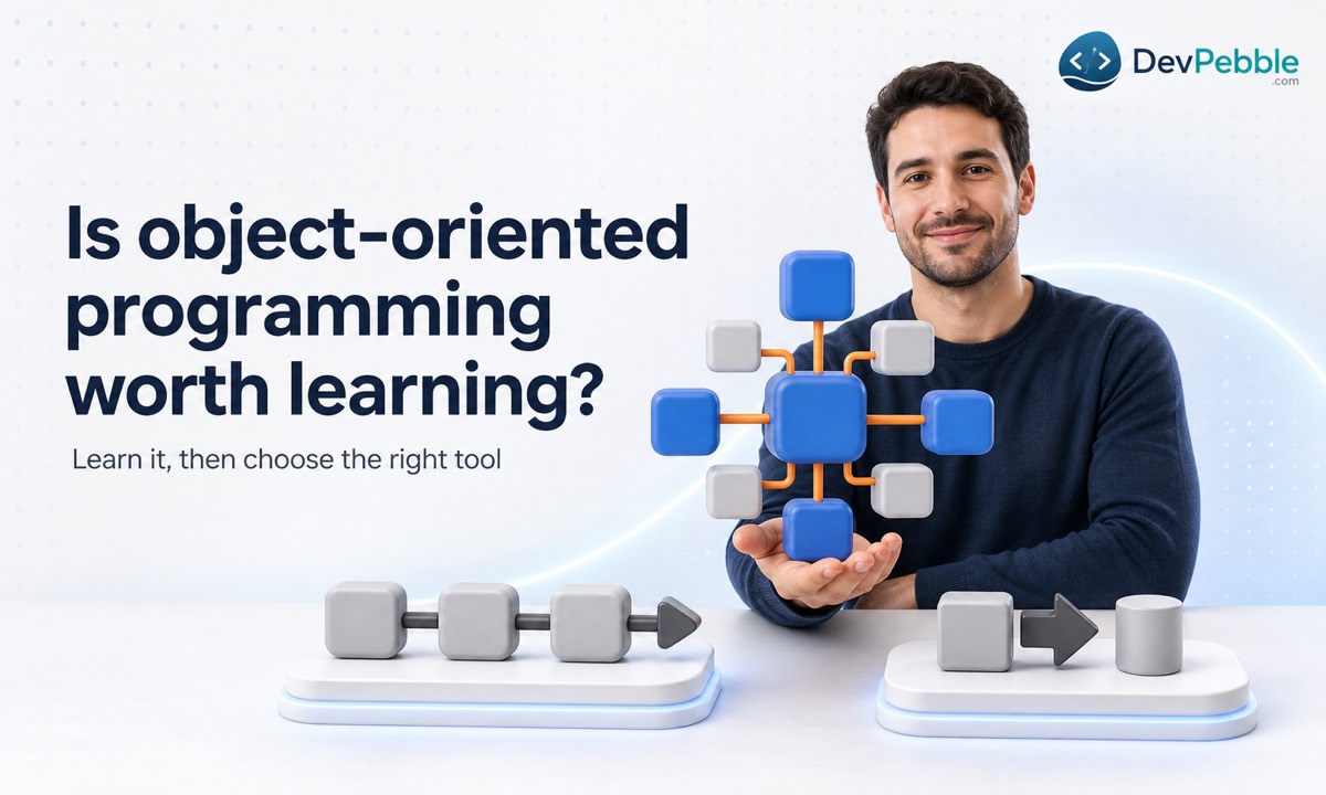 Is object oriented programming worth learning: using classes, objects, and the four OOP pillars while choosing the right paradigm for each problem.