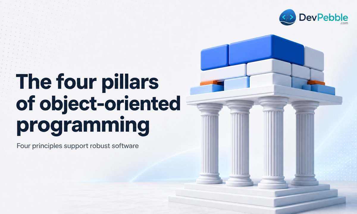 The four pillars of object oriented programming: encapsulation, abstraction, inheritance, and polymorphism.
