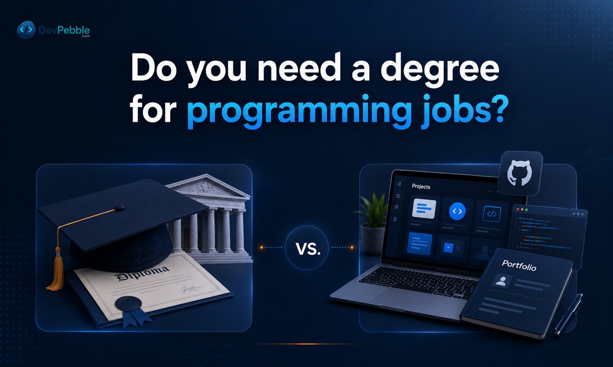 Do you need a degree for programming jobs — comparing a computer science degree, a bootcamp, and a self-taught portfolio path to the same career.